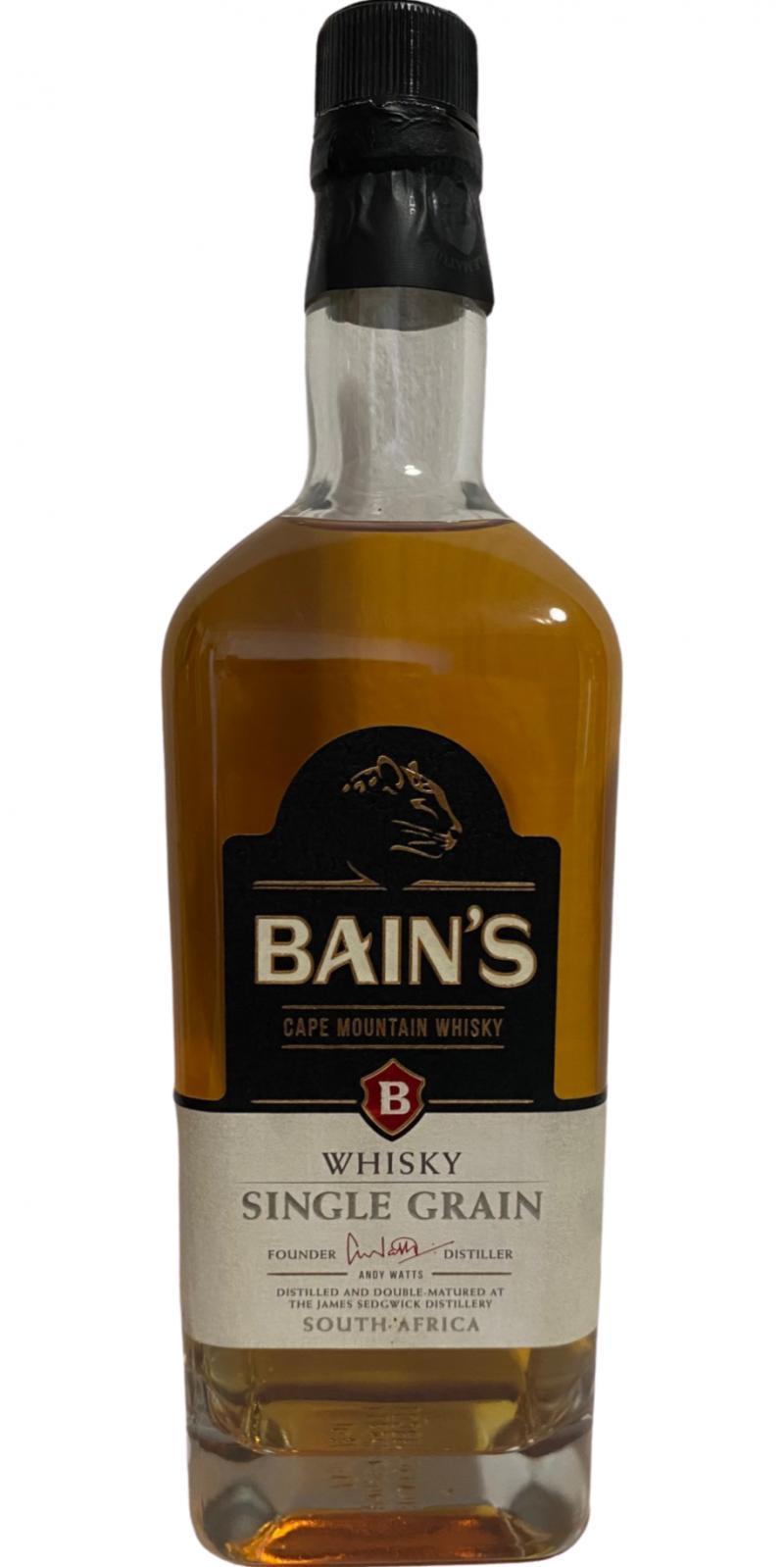 Bain's Cape Mountain Whisky  Single Grain Whisky