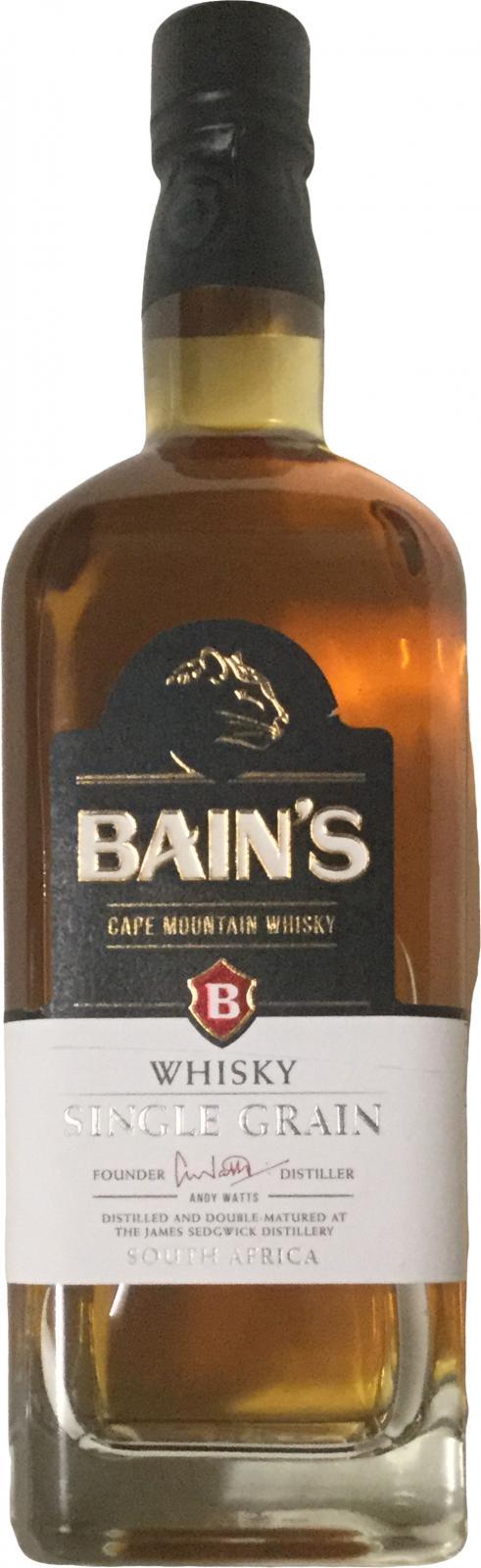 Bain's Cape Mountain Whisky  Single Grain Whisky