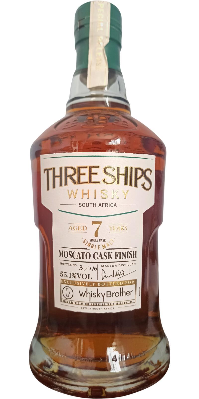 Three Ships 07-year-old  Moscato Cask Finish
