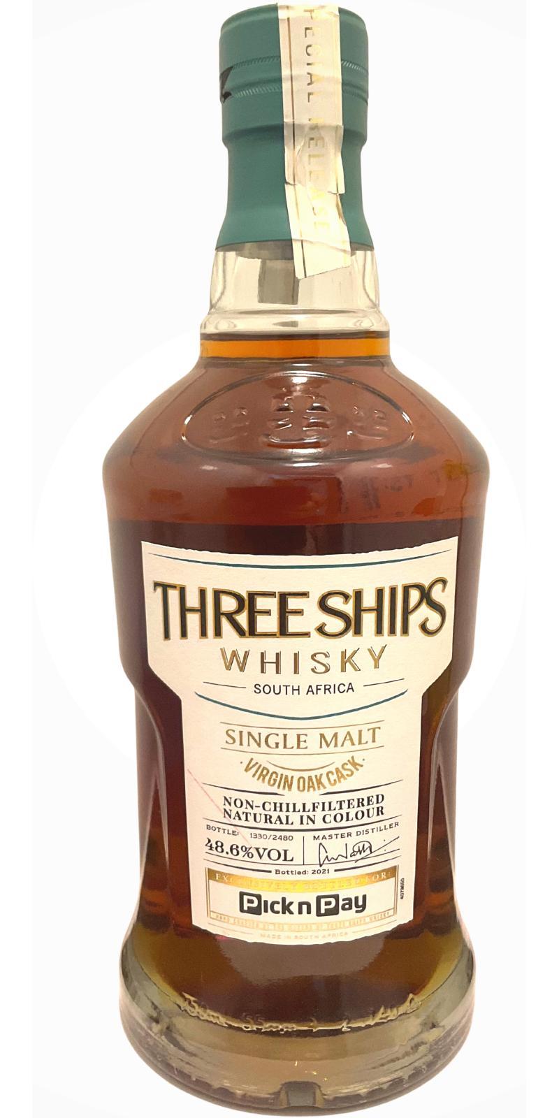 Three Ships Virgin Oak Cask