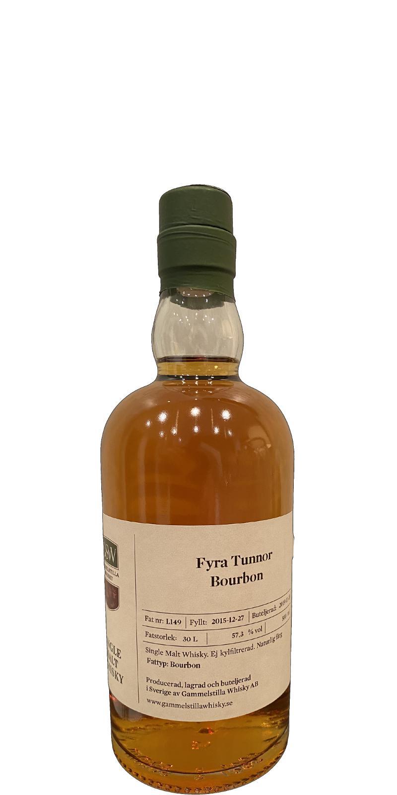 Gammelstilla 2015  Private Cask - Fyra Tunnor Bourbon