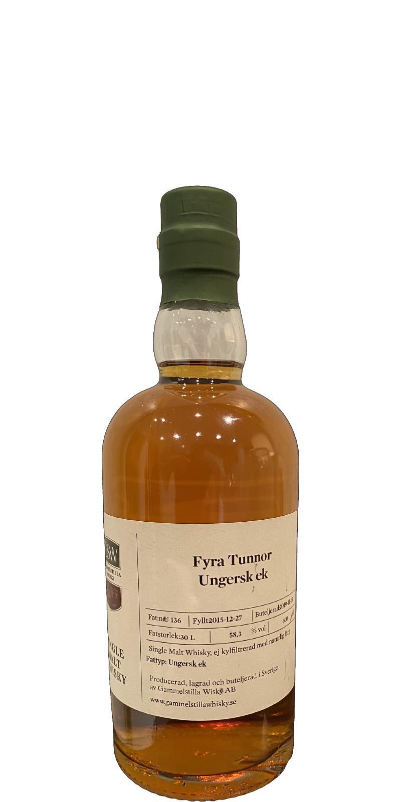 Gammelstilla 2015  Private Cask - Fyra Tunnor Ungersk Ek