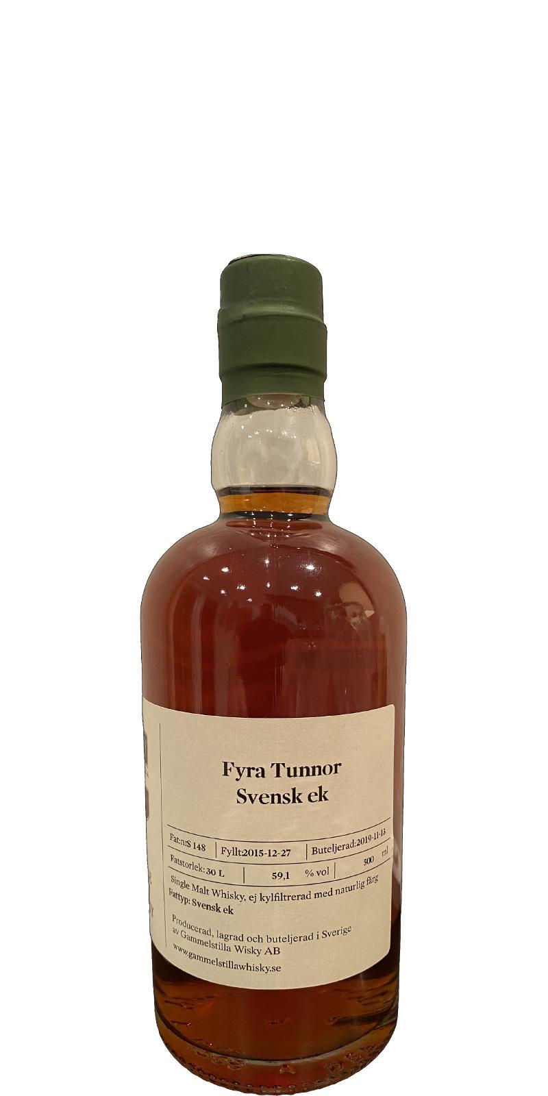 Gammelstilla 2015  Private Cask - Fyra Tunnor Svensk Ek