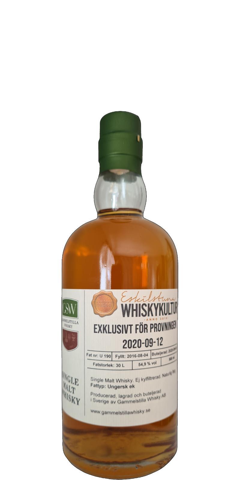 Gammelstilla 2016  Private Cask - Eskilstuna Whiskykultur