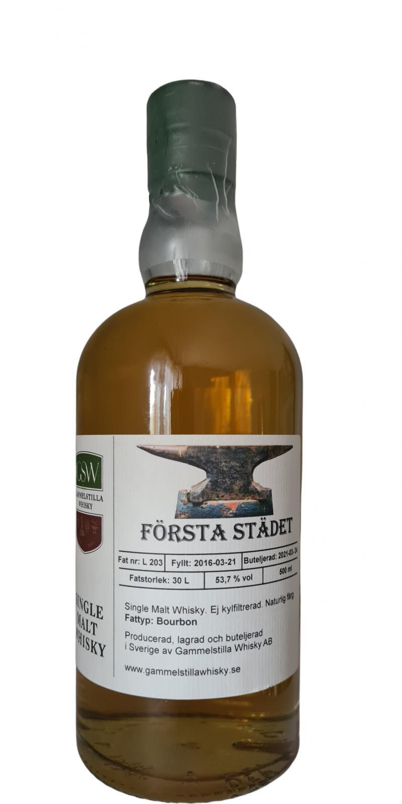 Gammelstilla 2016  Private Cask - Första Städet