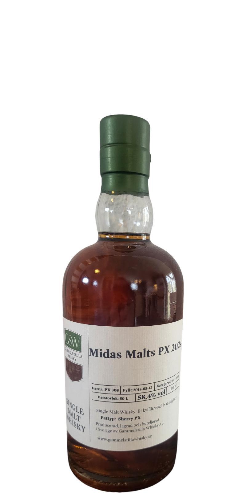 Gammelstilla 2018  Private Cask - Midas Malt PX 2024