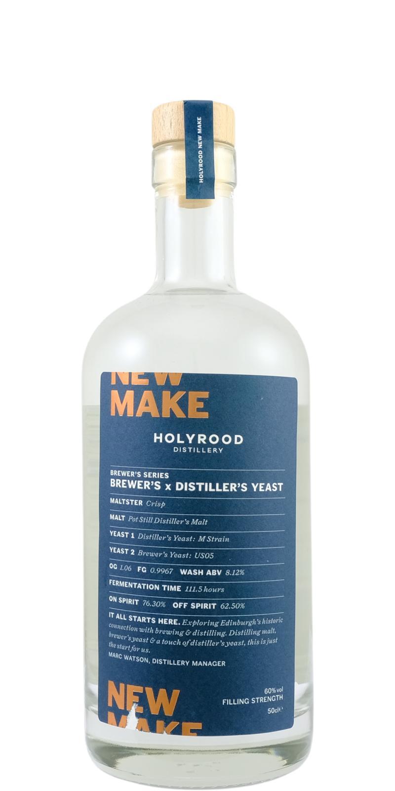 Holyrood Brewer's x Distiller's Yeast - New Make  Brewer's Series