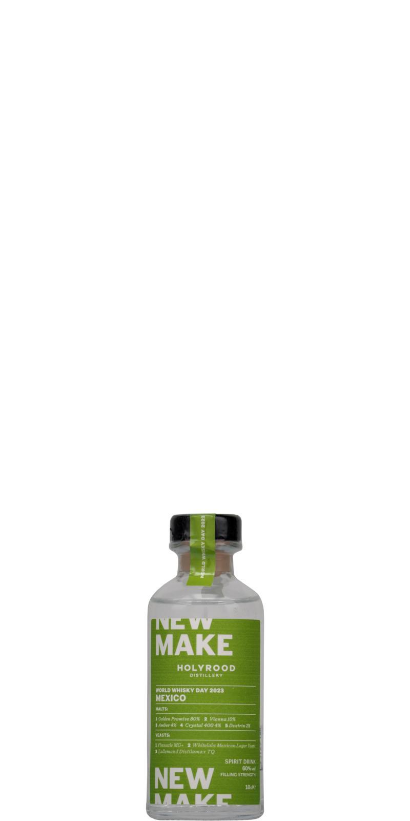 Holyrood New Make Mexico  World Whisky Day 2023