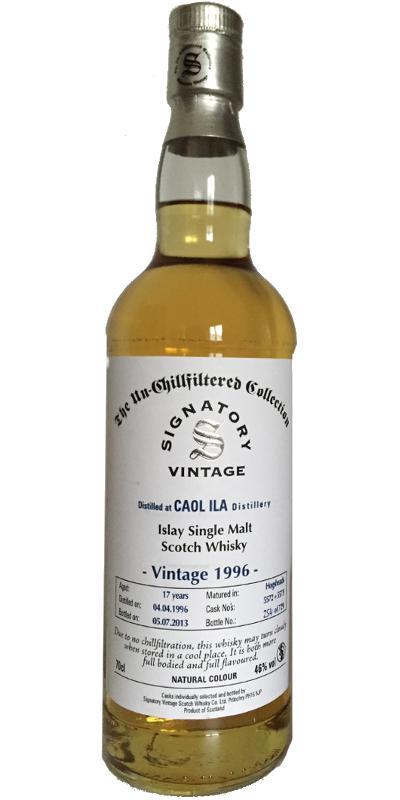 Caol Ila 1996 SV The Un-Chillfiltered Collection