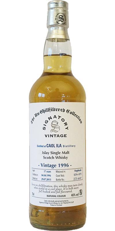 Caol Ila 1996 SV The Un-Chillfiltered Collection