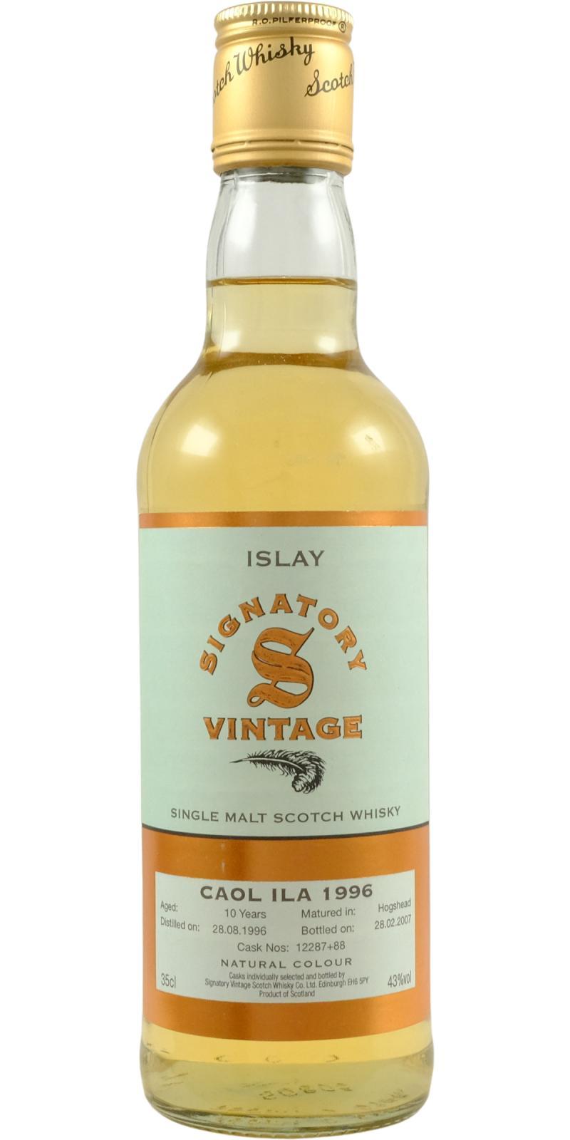 Caol Ila 1996 SV Vintage Collection