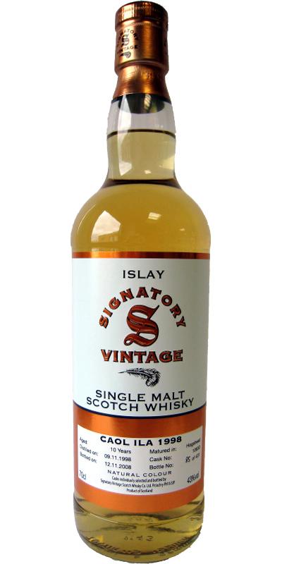 Caol Ila 1998 SV The Un-Chillfiltered Collection