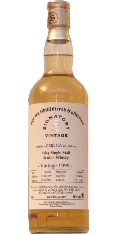 Caol Ila 1999 SV The Un-Chillfiltered Collection