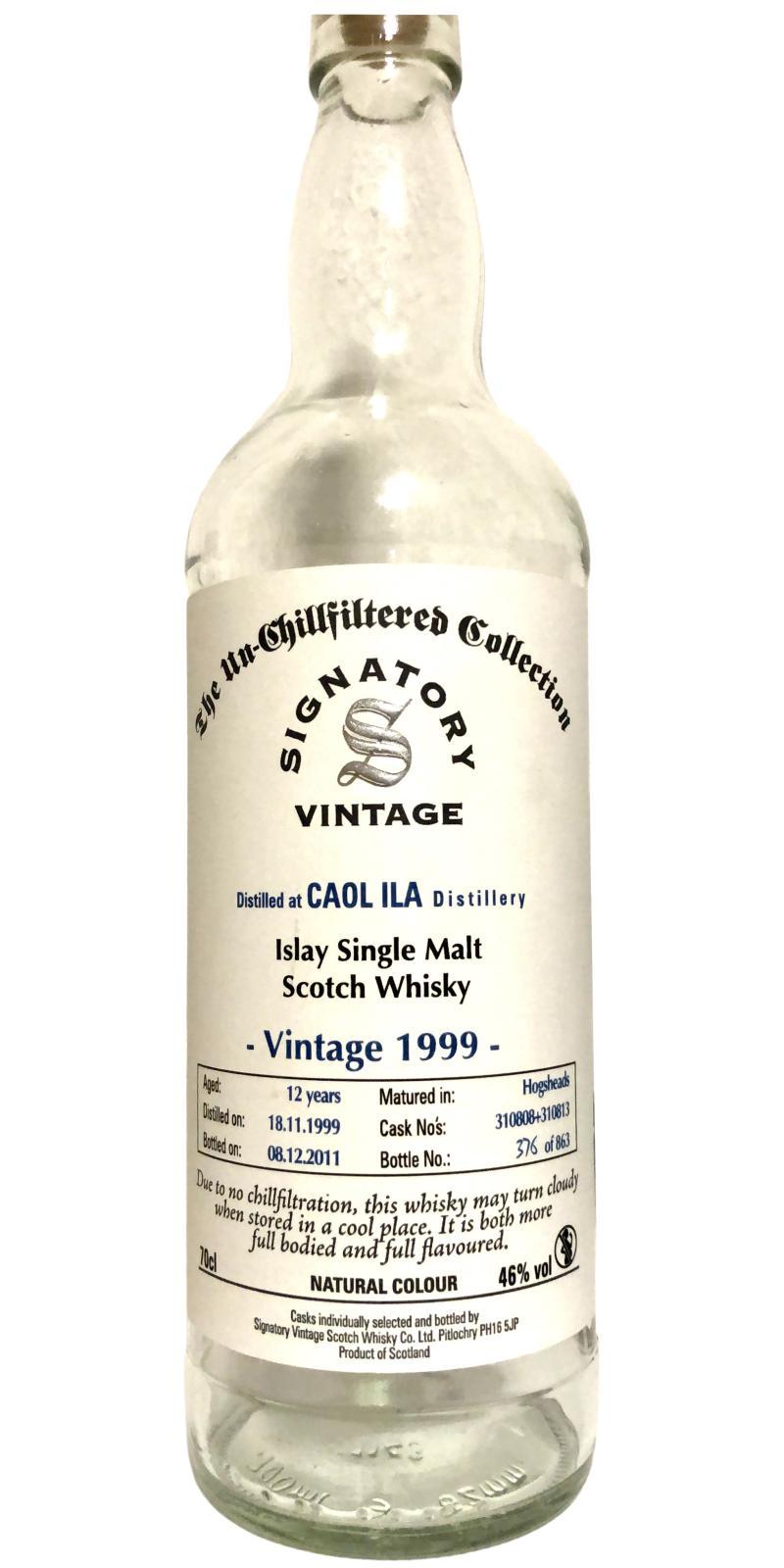 Caol Ila 1999 SV The Un-Chillfiltered Collection
