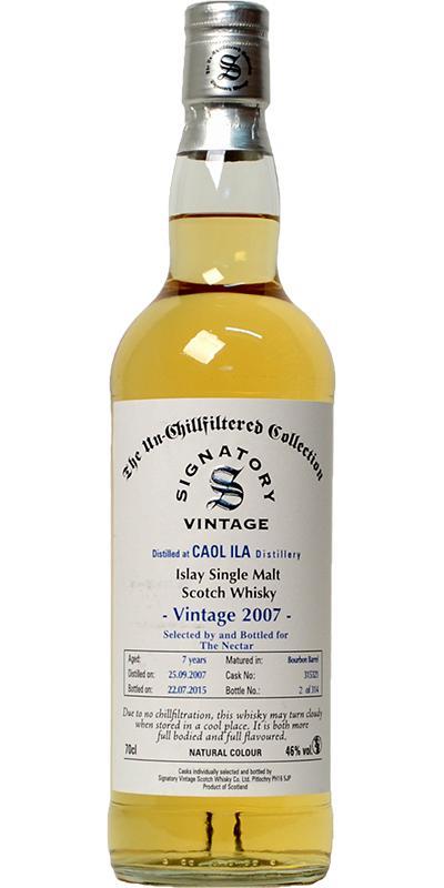 Caol Ila 2007 SV The Un-Chillfiltered Collection