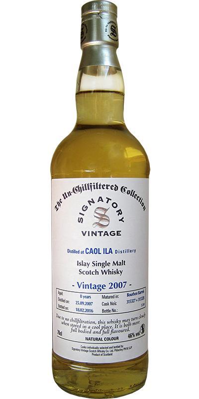 Caol Ila 2007 SV The Un-Chillfiltered Collection