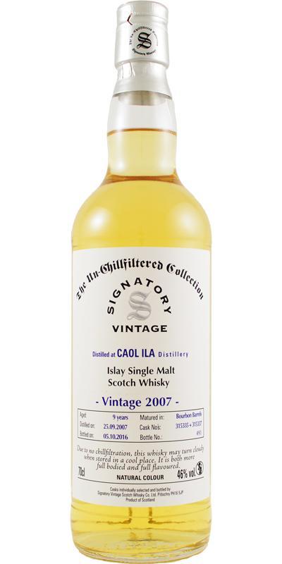 Caol Ila 2007 SV The Un-Chillfiltered Collection