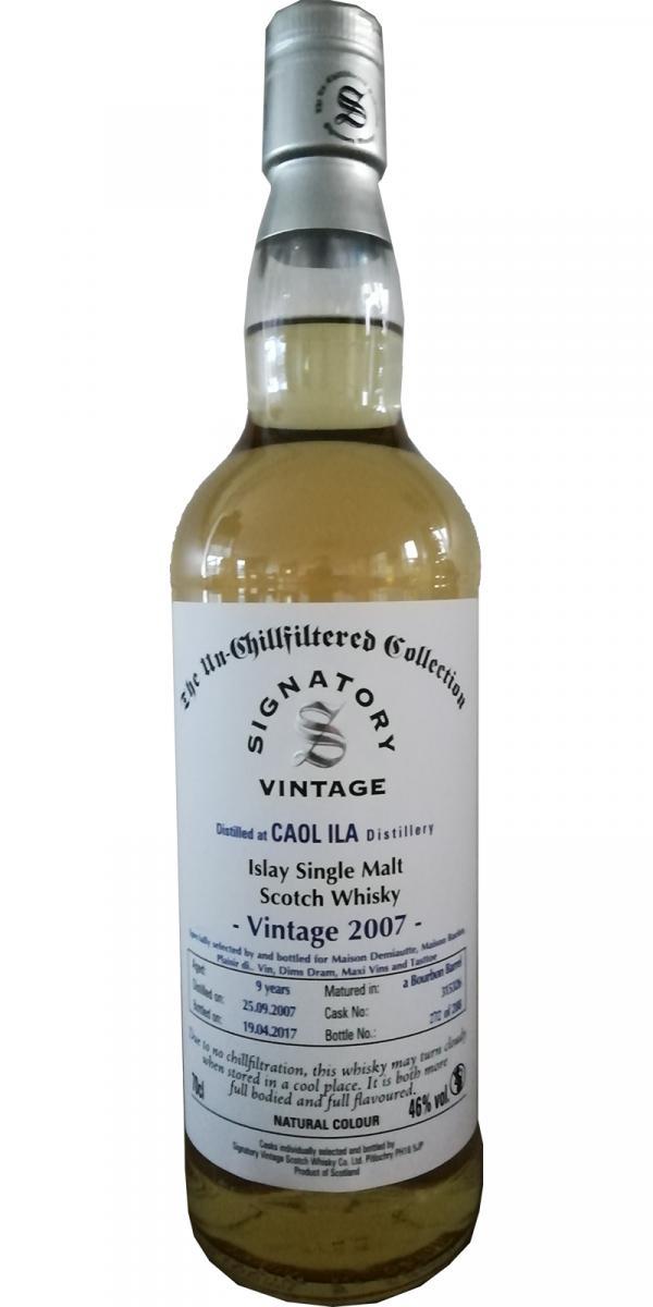 Caol Ila 2007 SV The Un-Chillfiltered Collection