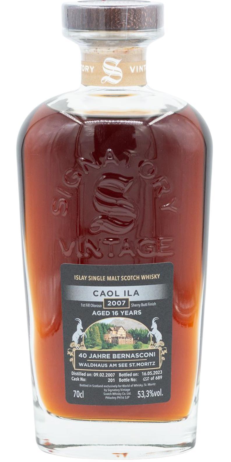 Caol Ila 2007 SV Cask Strength Collection