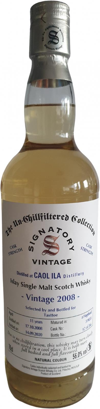 Caol Ila 2008 SV The Un-Chillfiltered Collection