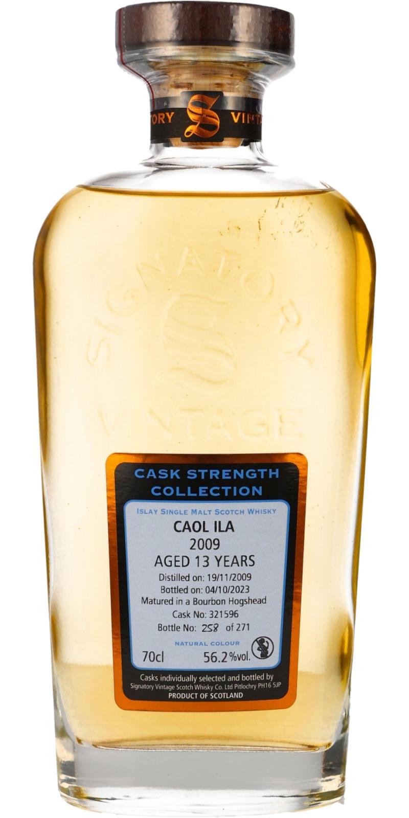 Caol Ila 2009 SV Cask Strength Collection