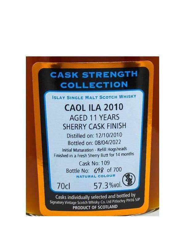 Caol Ila 2010 SV The Un-Chillfiltered Collection