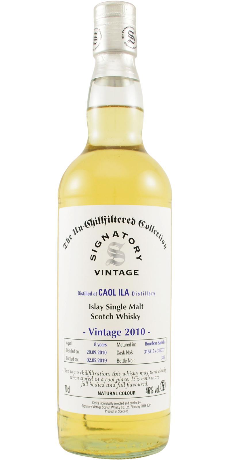 Caol Ila 2010 SV The Un-Chillfiltered Collection