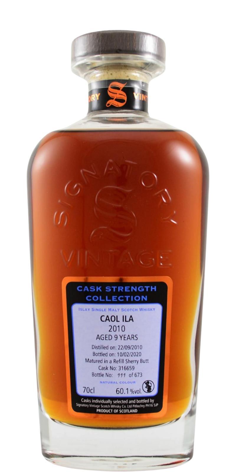 Caol Ila 2010 SV Cask Strength Collection