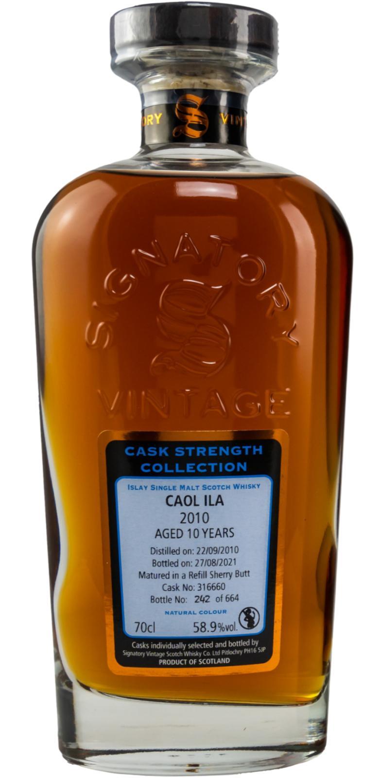 Caol Ila 2010 SV Cask Strength Collection