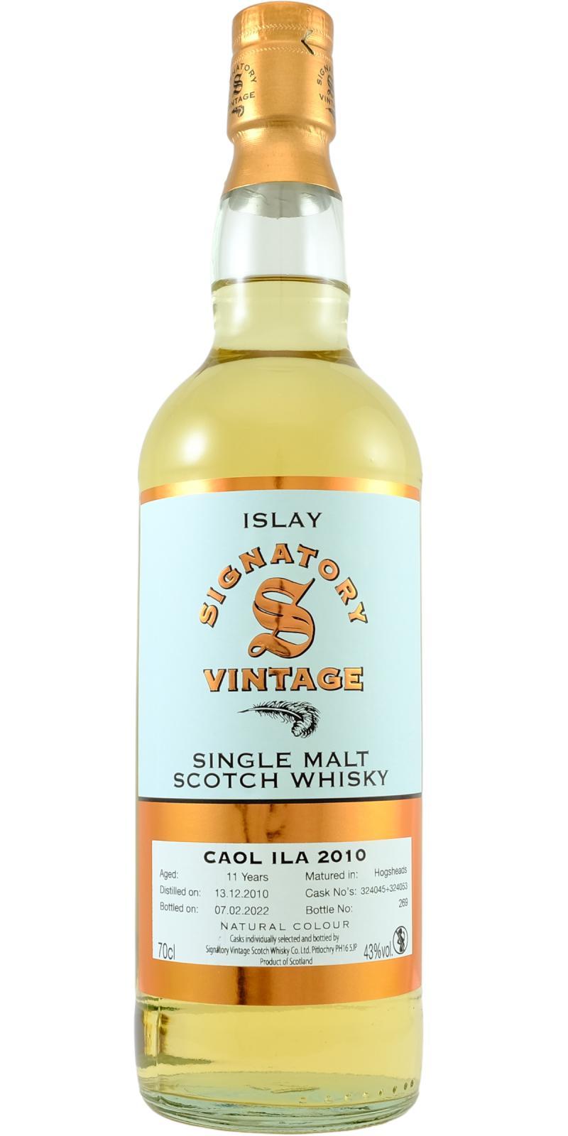 Caol Ila 2010 SV Vintage Collection