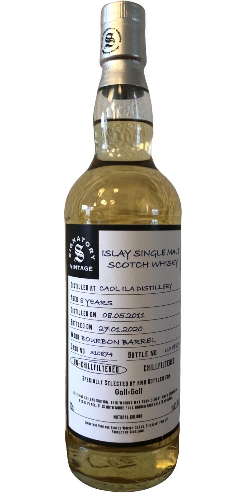 Caol Ila 2011 SV The Un-Chillfiltered Collection