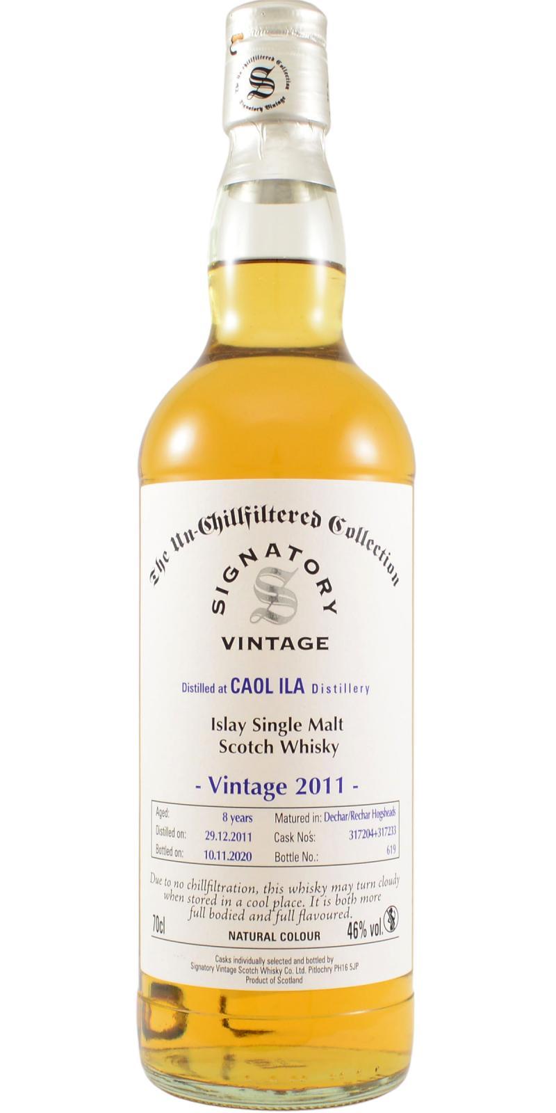 Caol Ila 2011 SV The Un-Chillfiltered Collection