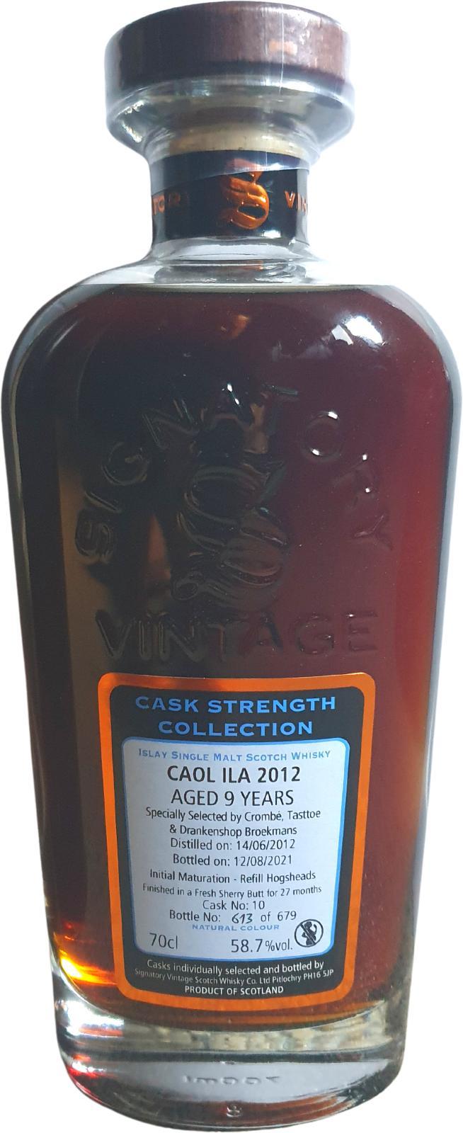 Caol Ila 2012 SV Cask Strength Collection