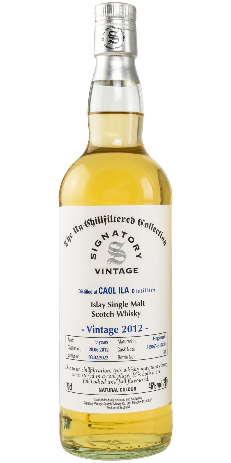Caol Ila 2012 SV The Un-Chillfiltered Collection
