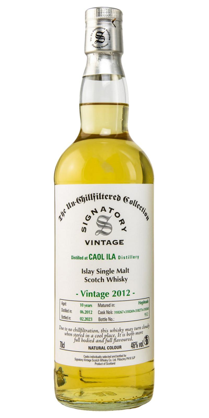 Caol Ila 2012 SV The Un-Chillfiltered Collection