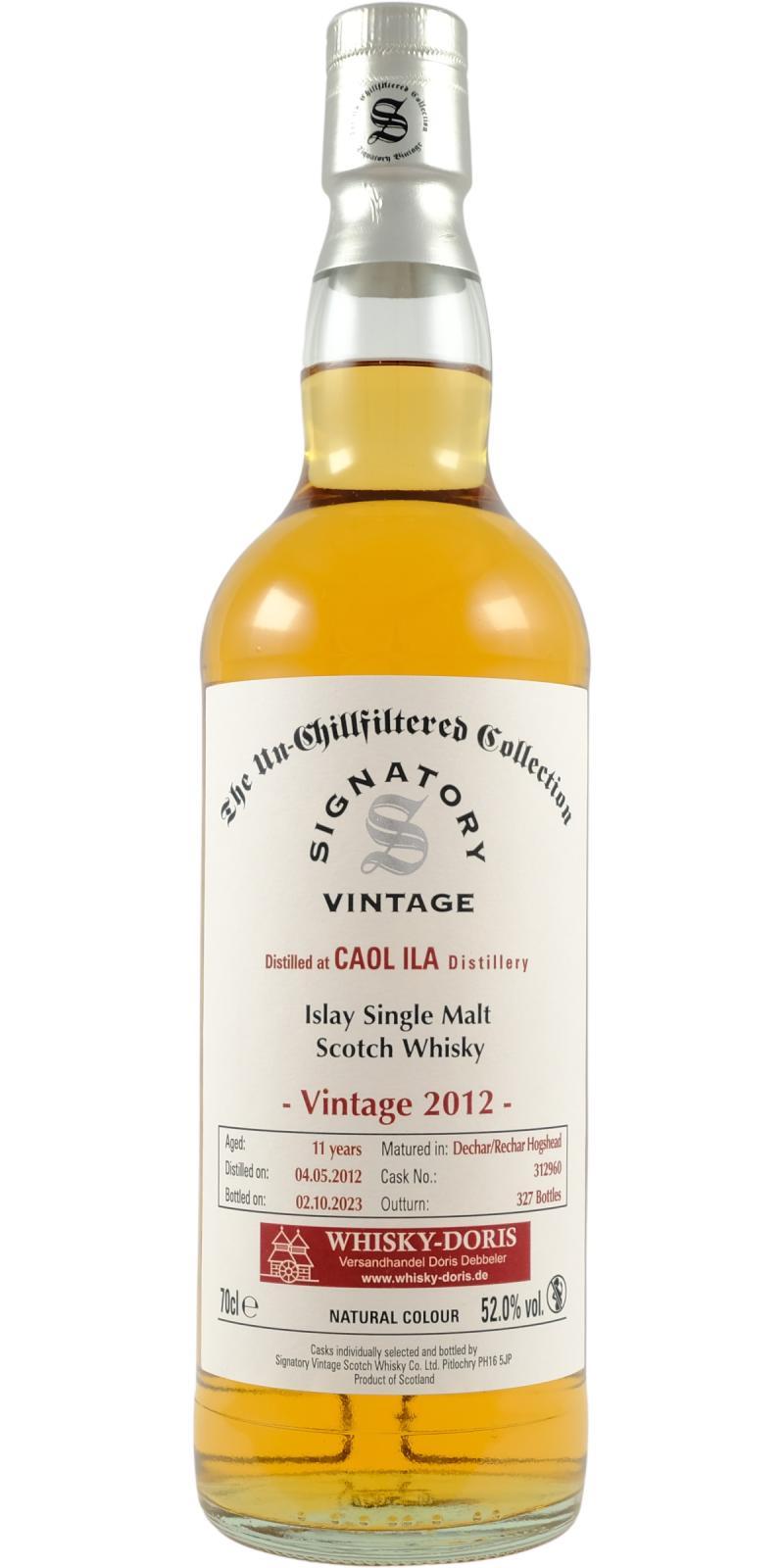 Caol Ila 2012 SV The Un-Chillfiltered Collection