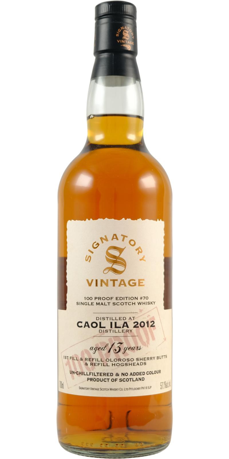 Caol Ila 2012 SV 100 Proof - Edition #70