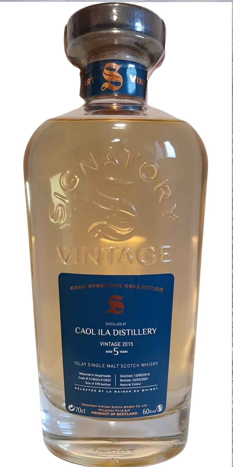 Caol Ila 2015 SV Cask Strength Collection