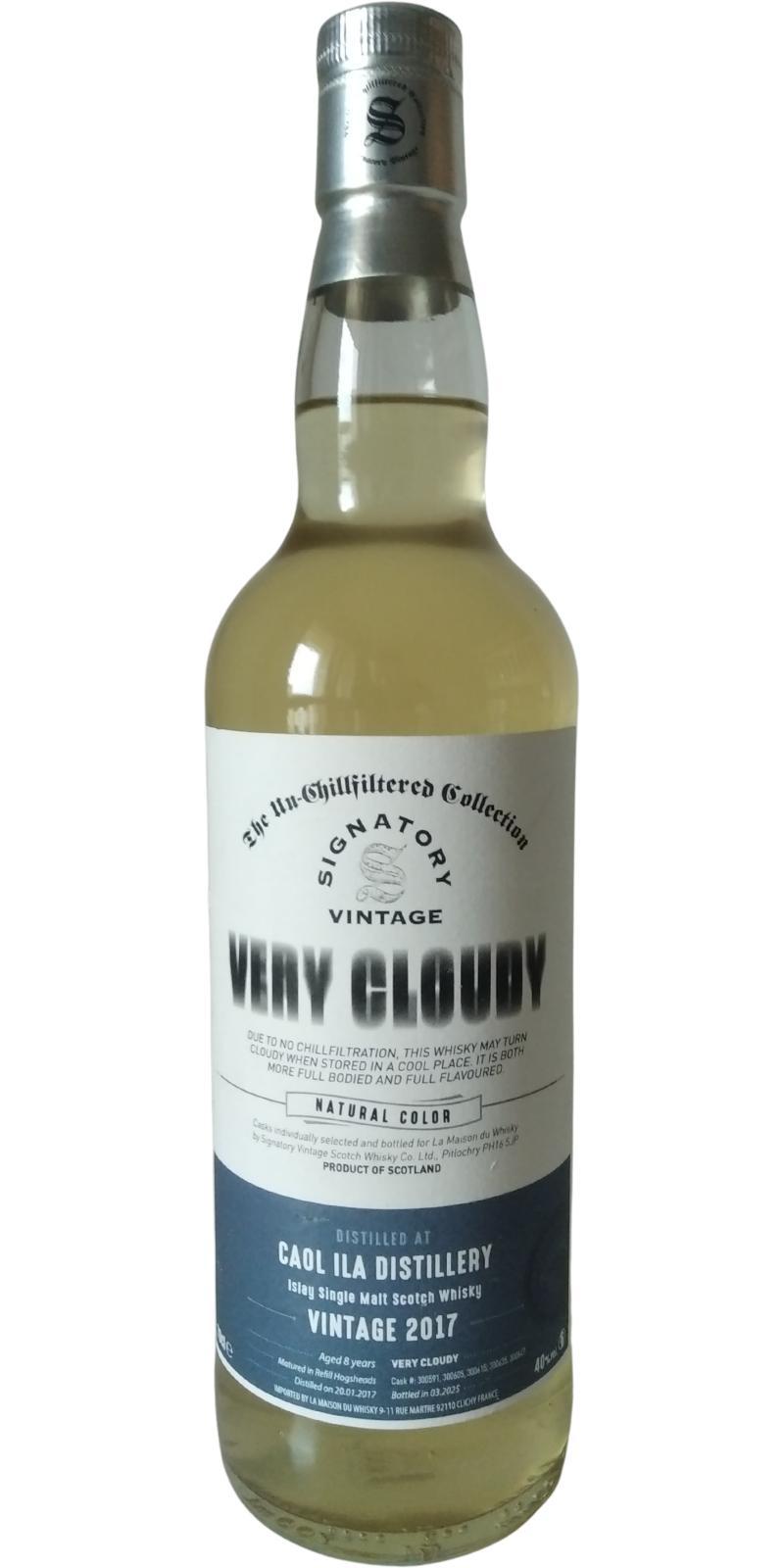 Caol Ila 2017 SV The Un-Chillfiltered Collection - Very Cloudy