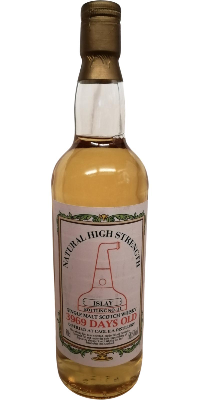 Caol Ila 3969 Days Old SV Natural High Strength - Islay Bottling No. 11