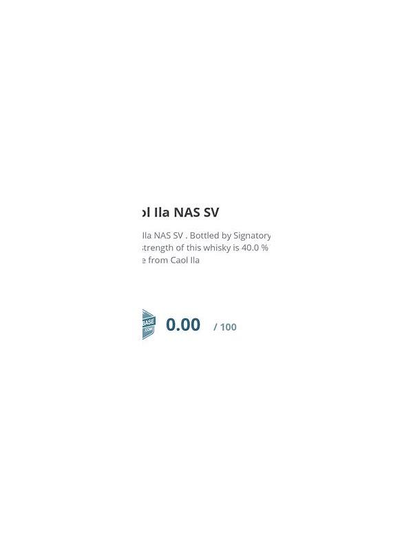 Caol Ila NAS SV Islay