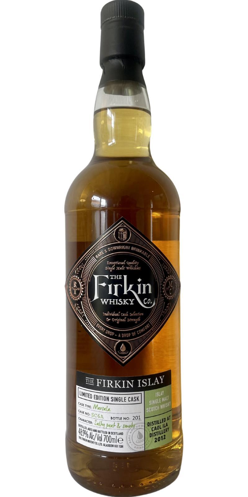 Caol Ila 2012 TFWC The Firkin Islay