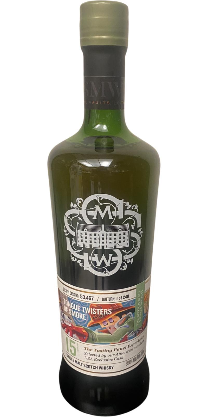 Caol Ila 15-year-old SMWS 53.467 Tongue twisters of smoke