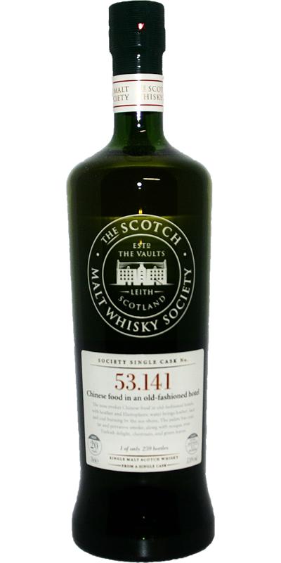 Caol Ila 1989 SMWS 53.141 Chinese food in an old-fashioned hotel