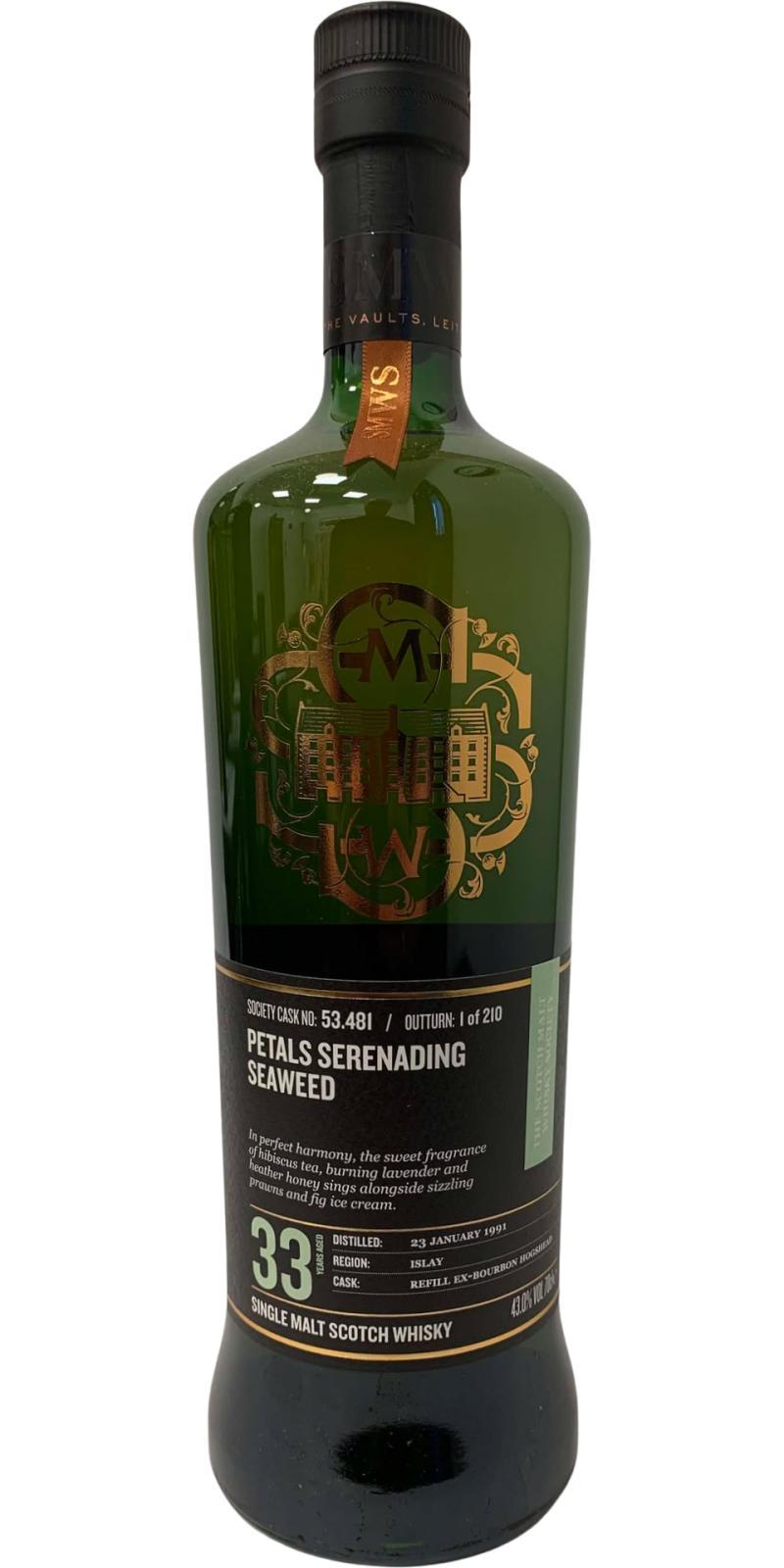 Caol Ila 1991 SMWS 53.481 Petals serenading seaweed