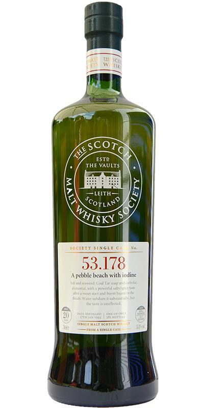 Caol Ila 1992 SMWS 53.178 A pebble beach with iodine