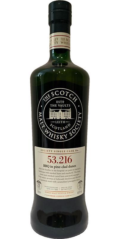 Caol Ila 1993 SMWS 53.216 BBQ in pine-clad dunes