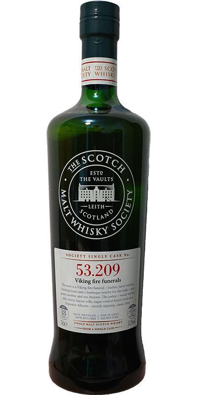 Caol Ila 1995 SMWS 53.209 Viking fire funerals