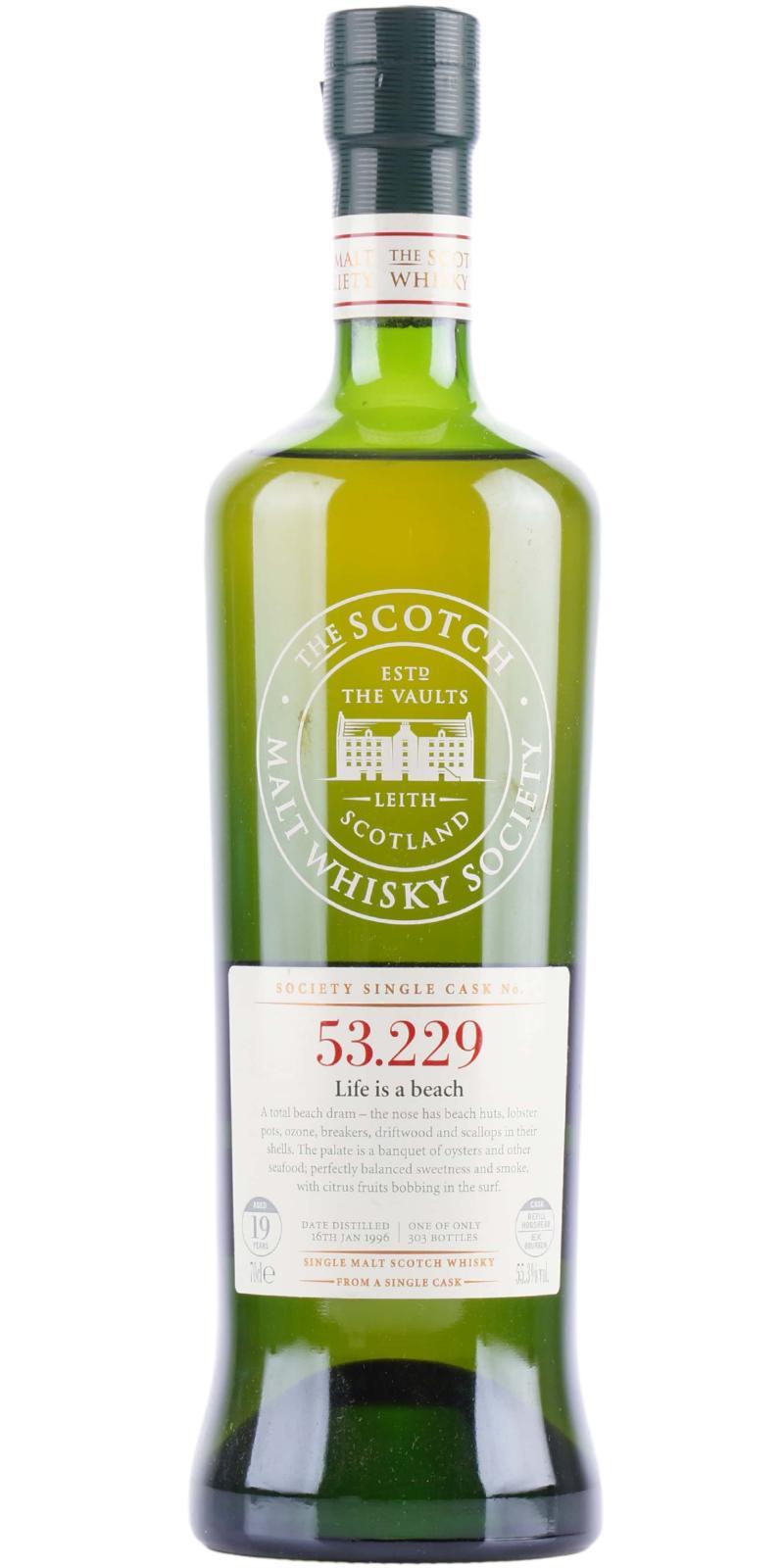 Caol Ila 1996 SMWS 53.229 Life is a beach