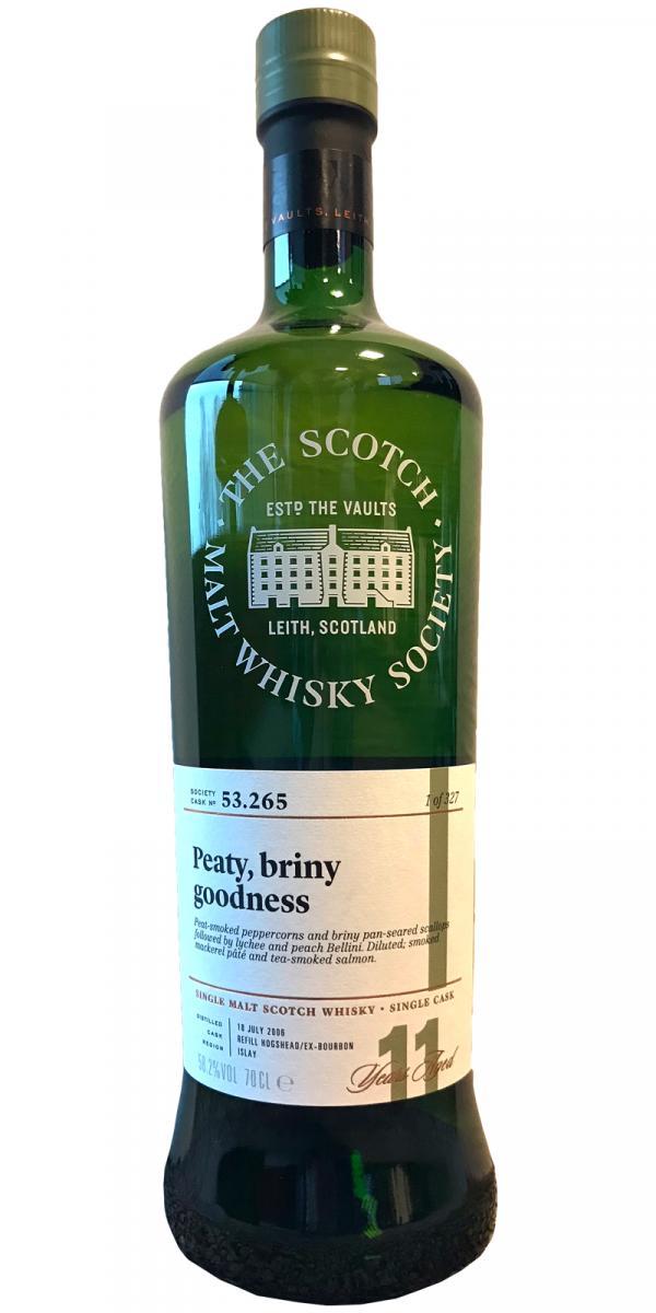 Caol Ila 2006 SMWS 53.265 Peaty, briny goodness
